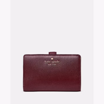 In Transit - Kate Spade Floral Interior Medium Bifold Wallet (Grenache)