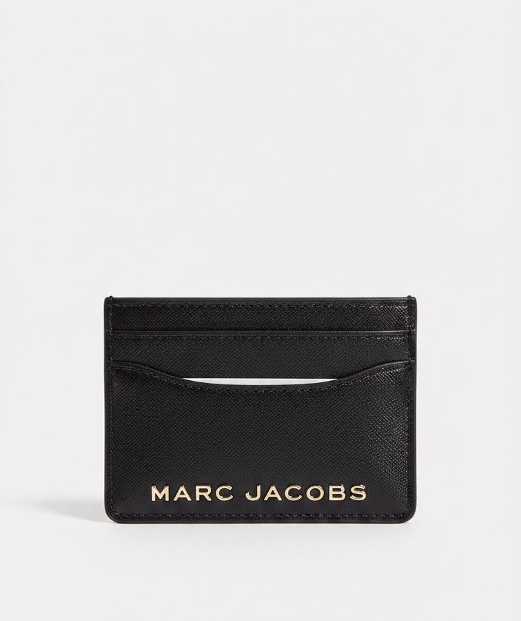 Marc Jacobs Trademarc Leather Card Case (Black)