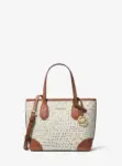 In Transit - Michael Kors Eva Extra-Small Signature Logo Convertible Tote Bag (Vanilla)
