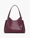 Marc Jacobs Driftwork Leather Hobo Bag (Dark Plum)