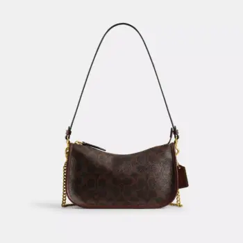 In Transit - Coach Waverly Bag In Signature Canvas (Maple) - Exclusive Boutique Collection