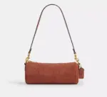 Coach Barrel Suede Bag (Clay) - Exclusive Boutique Collection