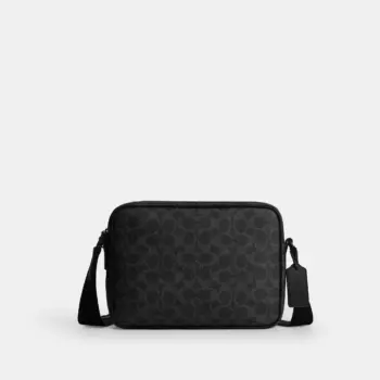 Coach Colton Crossbody Bag 25 In Signature Canvas (Matte Black)