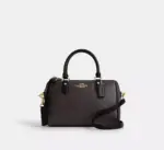 Coach Rowan Satchel Bag In Signature Canvas (Walnut)