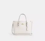 In Transit - Coach Mollie Tote Bag 25 In Signature Canvas (Chalk)