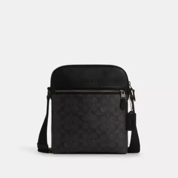 Coach Houston Flight Bag In Signature Canvas (Black)
