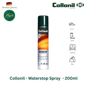 Collonil - Waterstop Spray + UV Protection 200ml (for all materials) - Made In Germany