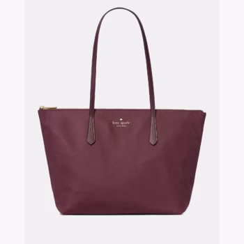 In Transit - Kate Spade Kitt Ksnyl Tote Bag (Deep Cherry)