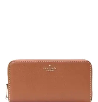 Kate Spade Pick Stitch Large Continental Wallet (Warm Ginger)