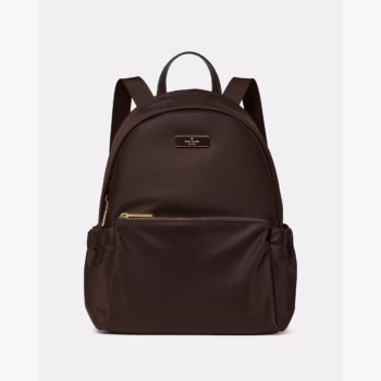 Kate Spade Carter Nylon Dome Backpack (Hot Fudge)