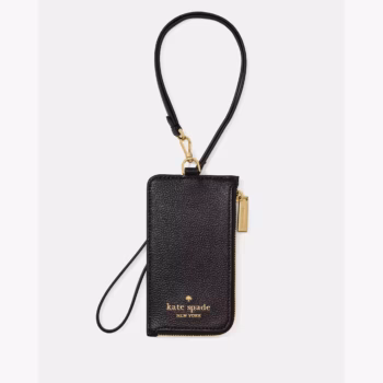 Kate Spade Card Case Lanyard (Black)