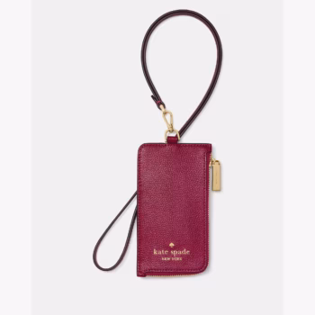 In Transit - Kate Spade Card Case Lanyard (Dark Raspberry)