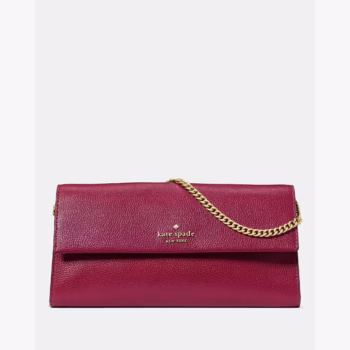 In Transit - Kate Spade Scarlett Wallet On Chain (Dark Raspberry)