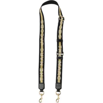 Marc Jacobs The Logo Thin Webbing Strap (Gold Multi)