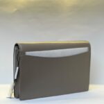 Marc Jacobs Party On A Chain Cluth and Crossbody Leather Bag (Concrete)