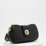 Marc Jacobs Signet Turnlock Wristlet (Black)