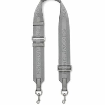 Marc Jacobs The Logo Webbing Strap (Rock Grey)