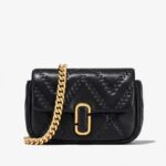 Marc Jacobs The Quilted Leather J Marc Mini Shoulder Bag (Black) - Exclusive Boutique Collection