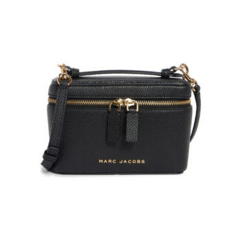 Marc Jacobs The Vanity Leather Crossbody Bag (Black)