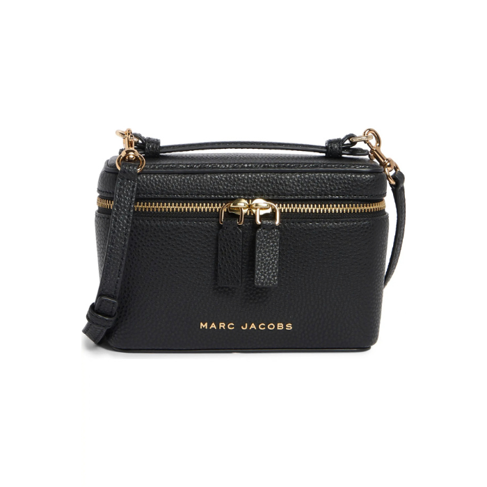 Marc Jacobs The Vanity Leather Crossbody Bag (Black)