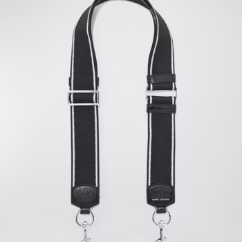 Marc Jacobs The Logo DTM Webbing Strap (Black)