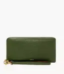 Fossil Logan RFID Zip Around Clutch Wallet (Mystic)
